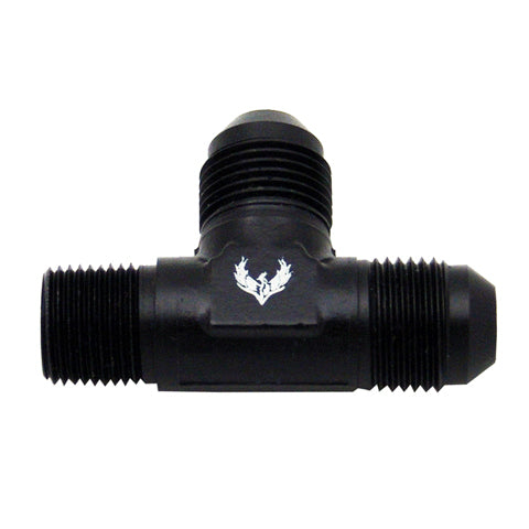 Flare to Pipe TEE on Branch  -08 | 3/8 NPT