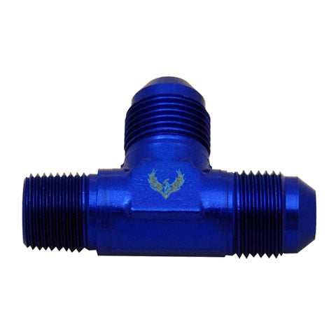 Flare to Pipe TEE on Branch  -08 | 3/8 NPT