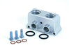 Oil Pan Adapter Block, Side Port, Includes -10AN Orb Fittings For Remote Oil Filter Lines